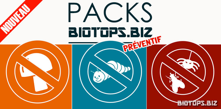 les Packs Préventifs  sont en vente chez biotops